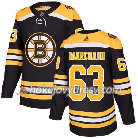 Pánské Hokejový Dres Boston Bruins Brad Marchand 63 Adidas 2017-2018 Černá Authentic